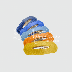 Kit montável tic tac oval escalope amarelo gloss- 6 itens- 1 par - comprar online