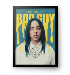 Quadro Poster Decorativo Billie Eilish - Bad Guy - comprar online