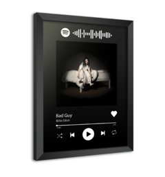 Quadro Interativo Spotify Billie Eilish - Bad Guy
