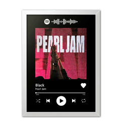 Quadro Interativo Spotify Pearl Jam - Black - Imperium Posters