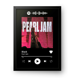 Quadro Interativo Spotify Pearl Jam - Black - comprar online