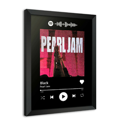 Quadro Interativo Spotify Pearl Jam - Black
