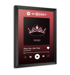 Quadro Poster Interativo Spotify BLACKPINK - How You Like That