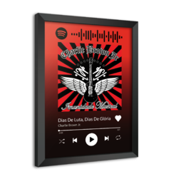 Quadro Interativo Spotify Charlie Brown Jr. - Dias de Luta Dias de Glória