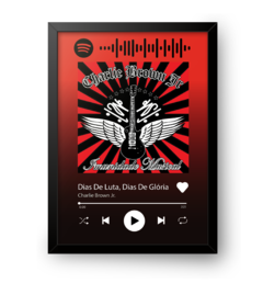 Quadro Interativo Spotify Charlie Brown Jr. - Dias de Luta Dias de Glória - comprar online