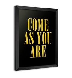 Quadro Poster Decorativo Nirvana - Come As You Are