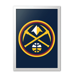 Quadro Poster Decorativo Denver Nuggets NBA - Imperium Posters