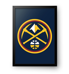 Quadro Poster Decorativo Denver Nuggets NBA - comprar online