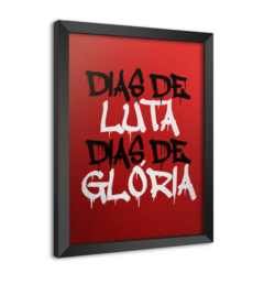 Quadro Poster Decorativo Charlie Brown Jr. Dias de Luta Dias de Glória