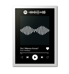 Quadro Interativo Spotify Arctic Monkeys - Do I Wanna Know - loja online