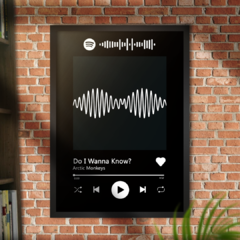 Quadro Interativo Spotify Arctic Monkeys - Do I Wanna Know na internet