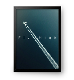 Quadro Poster Decorativo Avião Minimalista - comprar online