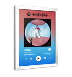 Quadro Interativo Spotify Harry Styles - Golden na internet