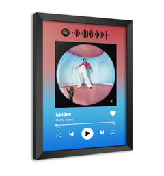 Quadro Interativo Spotify Harry Styles - Golden