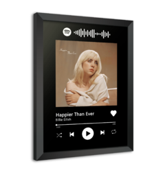 Quadro Interativo Spotify Billie Eilish - Happier Than Ever