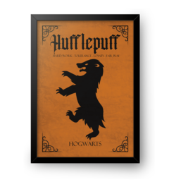 Quadro Poster Decorativo Harry Potter Casa Lufa-Lufa - comprar online