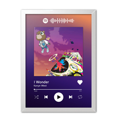 Quadro Decorativo do Spotify Kanye West - Wonder - Imperium Posters