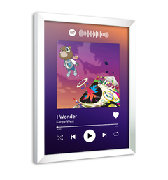Quadro Decorativo do Spotify Kanye West - Wonder na internet