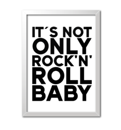 Quadro Poster Decorativo Frase Rock'n' Roll - Imperium Posters