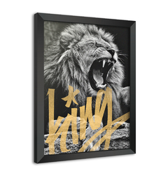 Quadro Poster Decorativo King Leão