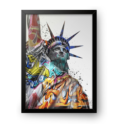 Quadro Poster Decorativo Estátua da liberdade - comprar online