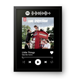 Quadro Interativo Spotify One Direction - Little Things - comprar online