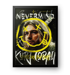 Quadro Poster Decorativo Nirvana Kurt Cobain - comprar online