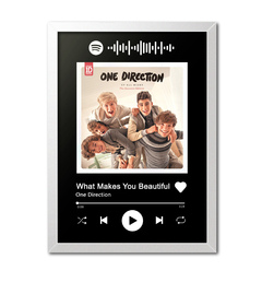 Quadro Interativo Spotify One Direction - What Makes You Beautiful - Imperium Posters