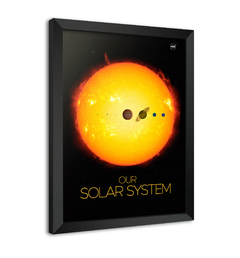 Quadro Poster Decorativo Sol - Sistema Solar