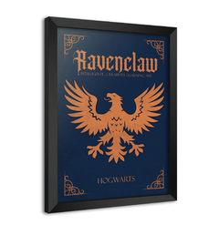Quadro Poster Decorativo Harry Potter Casa Corvinal