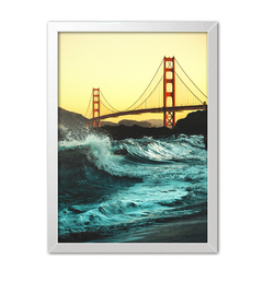 Quadro Poster Decorativo Cidade São Franscisco Ponte Golden Gate - loja online