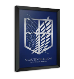 Quadro Poster Decorativo Scouting Legion - Attack on Titan