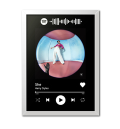 Quadro Interativo Spotify Harry Styles - She - loja online