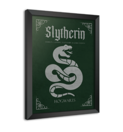 Quadro Poster Decorativo Harry Potter Casa Sonserina
