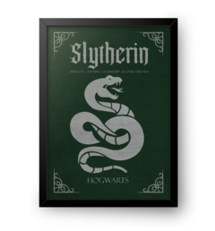 Quadro Poster Decorativo Harry Potter Casa Sonserina - comprar online
