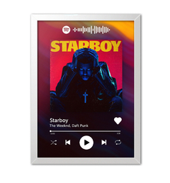 Quadro Interativo do Spotify The Weeknd - Starboy - Imperium Posters