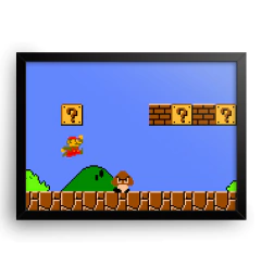 Quadro Poster Decorativo Super Mario