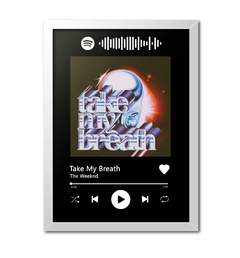 Quadro Interativo Spotify The Weeknd - Take My Breath - Imperium Posters