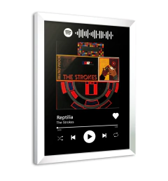 Quadro Interativo Spotify The Strokes - Reptilia na internet