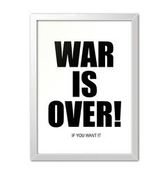 Quadro Poster Decorativo War is Over - loja online