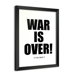 Quadro Poster Decorativo War is Over