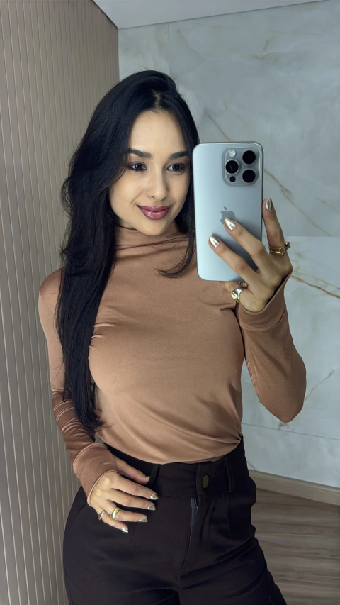 BLUSA POLIAMIDA SUPLEX GOLA ALTA 0321 - comprar online