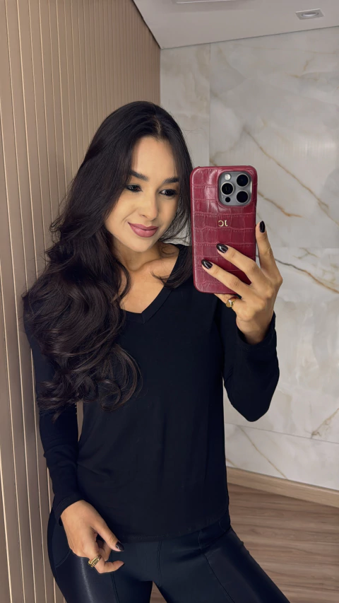 BLUSA MALHA MANGA LONGA 0323 - comprar online