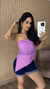 BLUSA ASSIMÉTRICA SEM ALÇAS - Jordana de Castro
