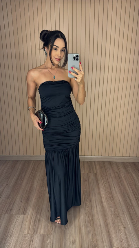 VESTIDO POLIAMIDA SEM ALÇA 0365 - comprar online