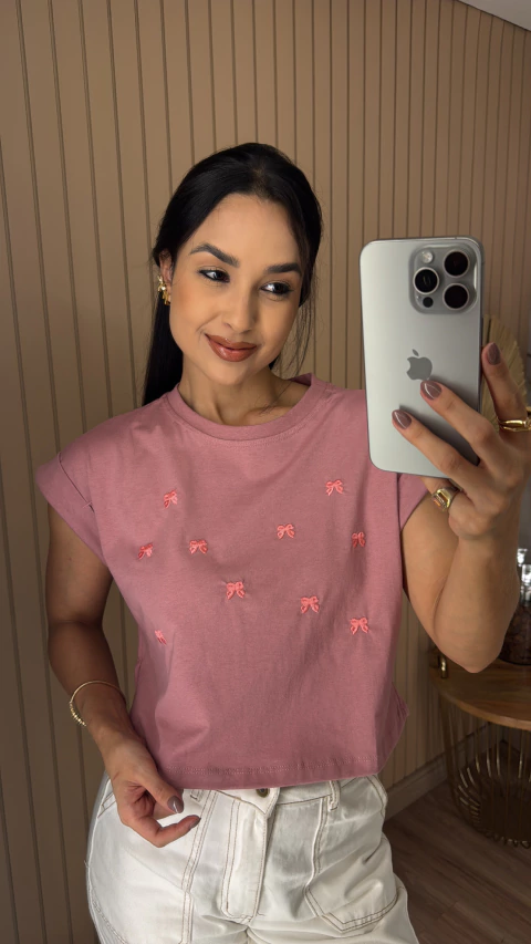 CROPPED ALGODÃO BORDADO 0071 - comprar online