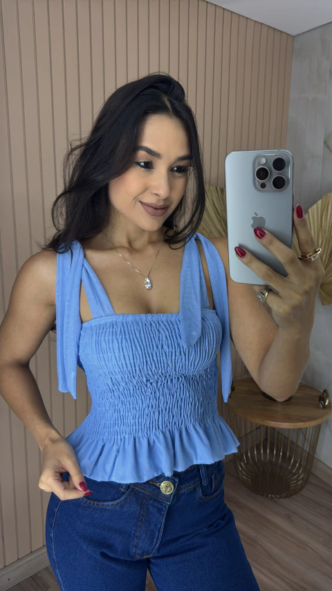 BLUSA TULE ALÇAS FINAS 0132 - comprar online