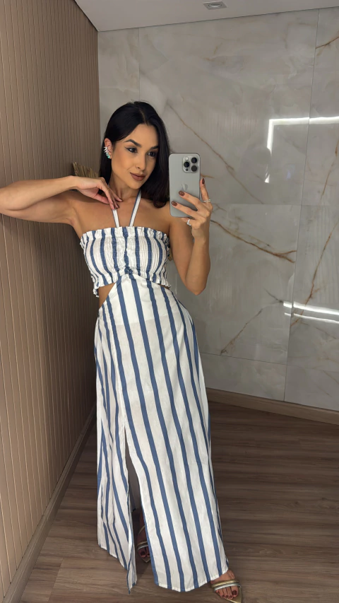 VESTIDO ALGODÃO LASTÉX 0186 - comprar online