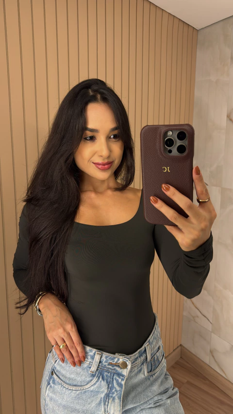 BODY POLIAMIDA MANGA LONGA DECOTE QUADRADO 0299 - comprar online