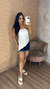 BLUSA ASSIMÉTRICA SEM ALÇAS - comprar online